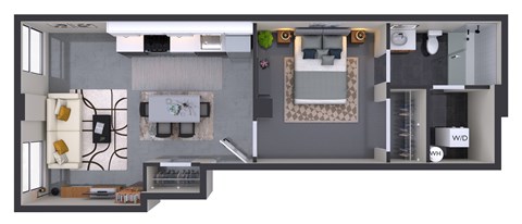 1 bed 1 bath F at Textile Apartments, Cincinnati, OH, 21286